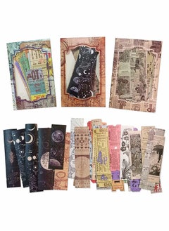 120 Pcs Stickers for Journaling, SYOSI Decorative Sticker for Scrapbooking, Album, Junk Journal, Planners, Calendars and Notebook, Kid DIY Arts Crafts (Old Newspaper, Bills, Space Voyage)