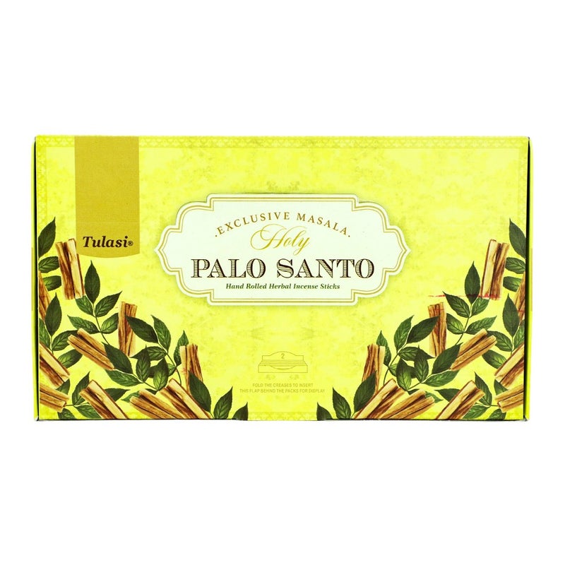 Tulasi Exclusive Masala Holy Palo Santo Incense Sticks (Agarbatti) for Pooja, Prayer, Meditation & Home Fragrance, 15g, Pack of 12 (1 outer) - Image 1