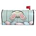 Wamika Wamika Funny Easter Rabbit Mailbox Cover Cute Eggs Bunny Mailbox Covers Magnetic Mailbox Wraps Post Letter Box Cover  - Image 2