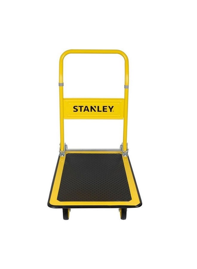 Stanley Steel Folding Platform Truck with Ball Bearing Wheels Yellow and Black 83 x 47 x 72.5 cm SXWT-PC527 - Image 5