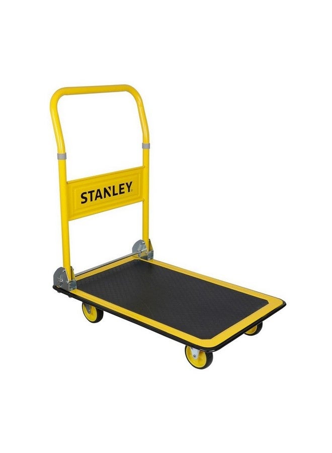 Stanley Steel Folding Platform Truck with Ball Bearing Wheels Yellow and Black 83 x 47 x 72.5 cm SXWT-PC527 - Image 1