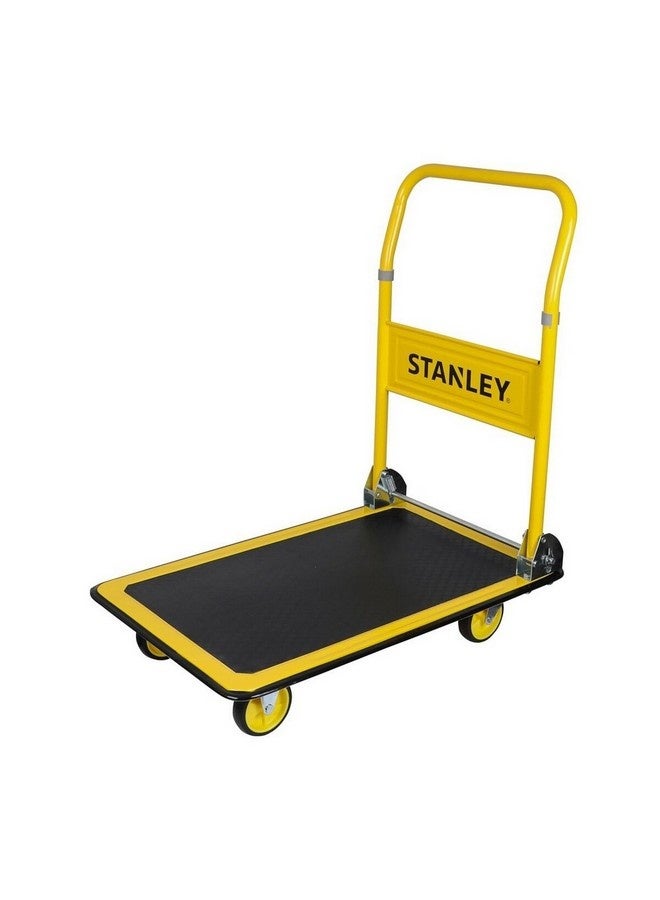 Stanley Steel Folding Platform Truck with Ball Bearing Wheels Yellow and Black 83 x 47 x 72.5 cm SXWT-PC527 - Image 2