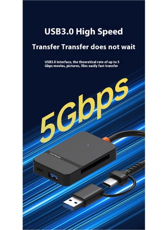 Apera MT84 8in1 Multi Input CF Card Reader Mac and OTG Phone Type-C 5gbps Data Transfer  - Image 5