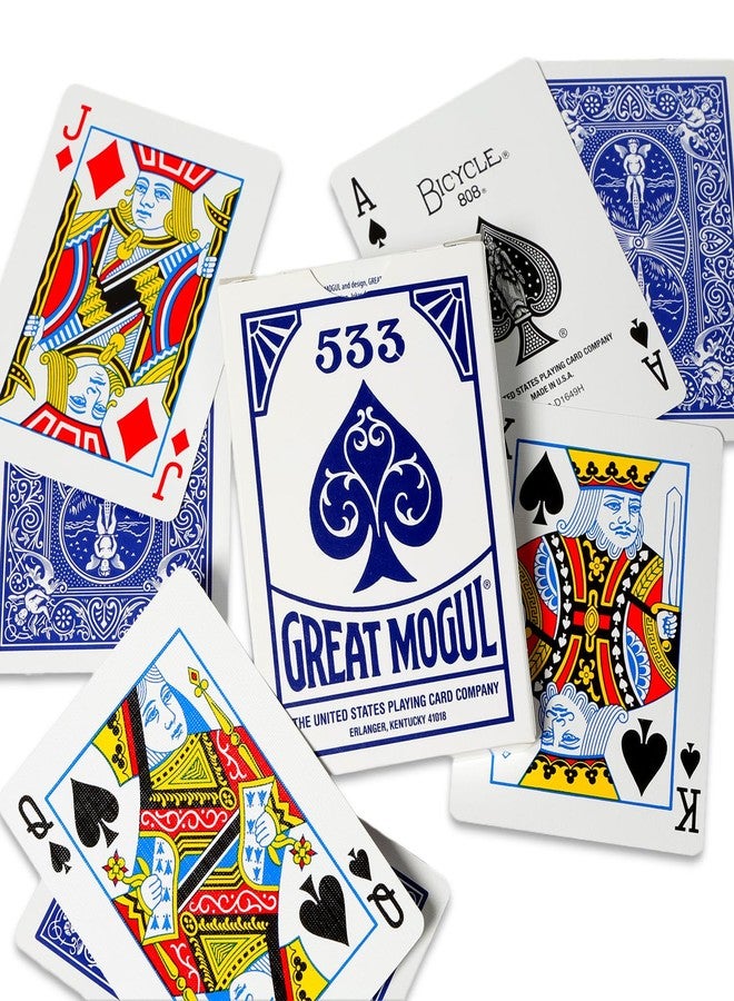 Bicycle بطاقات لعب دراجة عتيقة العظمة موغول رايدر 4 عبوة - حزمة مع 4 مجموعات بطاقات لعب مزودة بوسائد هوائية في صندوق قابل للتجميع - Image 3