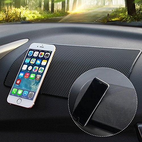 DaKuan Car Dashboard Anti-Slip Mat, 4 Packs 10.5" x 5.7" and 8" x 5.1" Sticky Non-Slip Dashboard Gel Latex Pad for Cell Phone, Sunglasses, Keys, Coins - Image 3