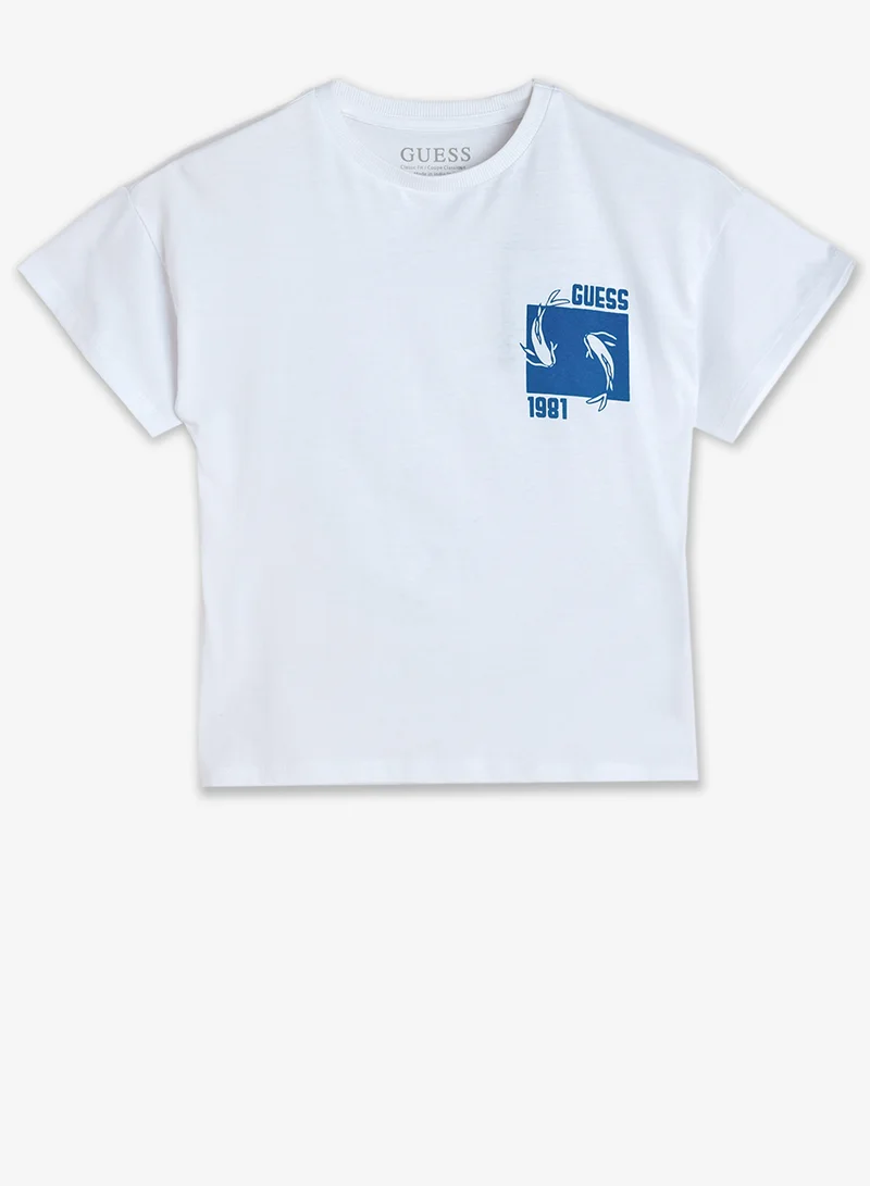 GUESS Youth Graphic Crew Neck T-Shirt