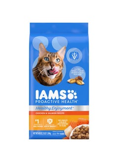 Iams Iams Healthy Enjoyment Dry Cat Food Chicken & Salmon Recipe, 3 lb. Bag  - Image 1