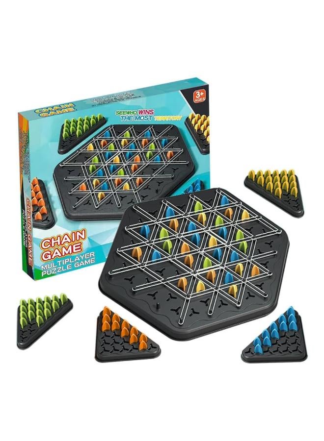 Triggle Game, Funny Triggle Game, Chain Triggle Board Game, Interactive Plug-In Game Triangle Chess Board Game, Classic Desktop Board Games, Educational Triangle Chess Board Game