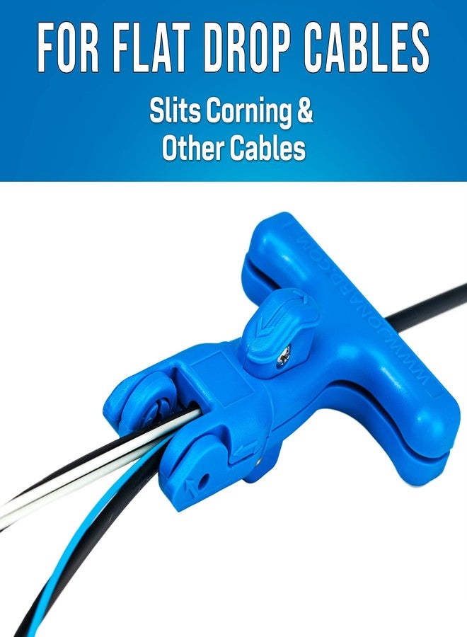 جونارد تولز أداة تقطيع كابلات الألياف الضوئية FOD-2000 من جونارد تولز لكابل مسطح 0.250 بوصة، أزرق - Image 4
