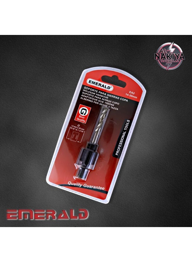 Emerald Holesaw Arbor EA4 – Heavy-Duty Harbour for 32-152MM Holesaws, Quick-Change Design with Pilot Drill Bit – Compatible with Wood, Plastic & Metal Cutting - Image 2