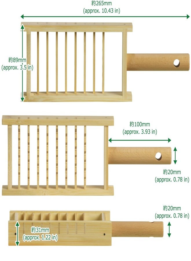 Morikuru Japanese Bamboo Grater, 10.43 in (265mm), Grated Daikon Radish, Kitchen Utensils, Oni-Oroshi, Made in Japan - Image 3