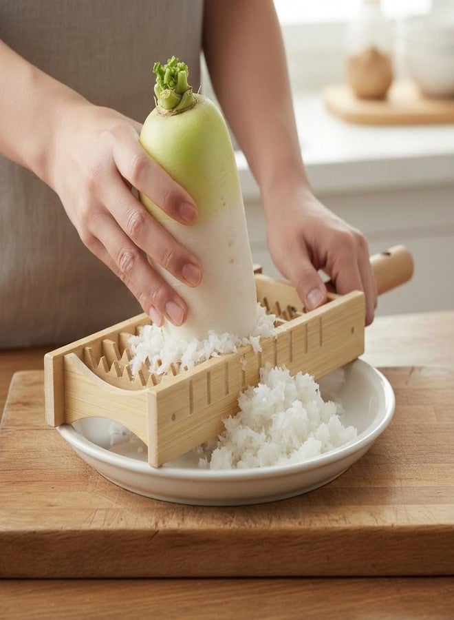 Morikuru Japanese Bamboo Grater, 10.43 in (265mm), Grated Daikon Radish, Kitchen Utensils, Oni-Oroshi, Made in Japan - Image 2