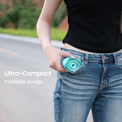 TRIPTIPS Pee Conch Foldable Female Urinal Device Portable Urinal for Women Pee Funnel for Women Travel, She Pee Cup for Women Stand to Pee Womens Urinal Funnel with Tube Case (A-Blue) - Image 2