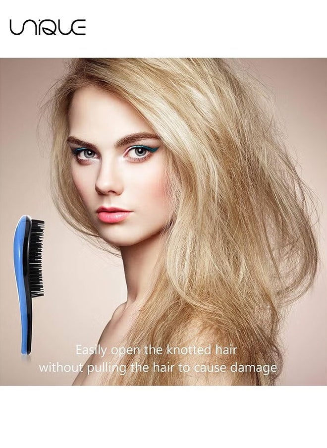 Unique 4 Pieces Detangling Brush, Anti-knot Massage Comb, Beauty Tools, Hair Brush Set, Pain-Free Hair Brush Straightener  - Image 5