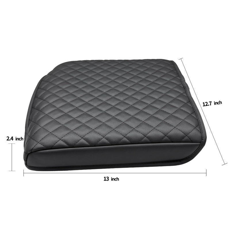 Zxiaochun Console Armrest Cover for 2021 2022 2023 2024 2025 2026 Ford F150, Armrest Lid Leather Protector, Center Console Cushion Interior Accessories (Fits Work Surface Console Only) - Image 5