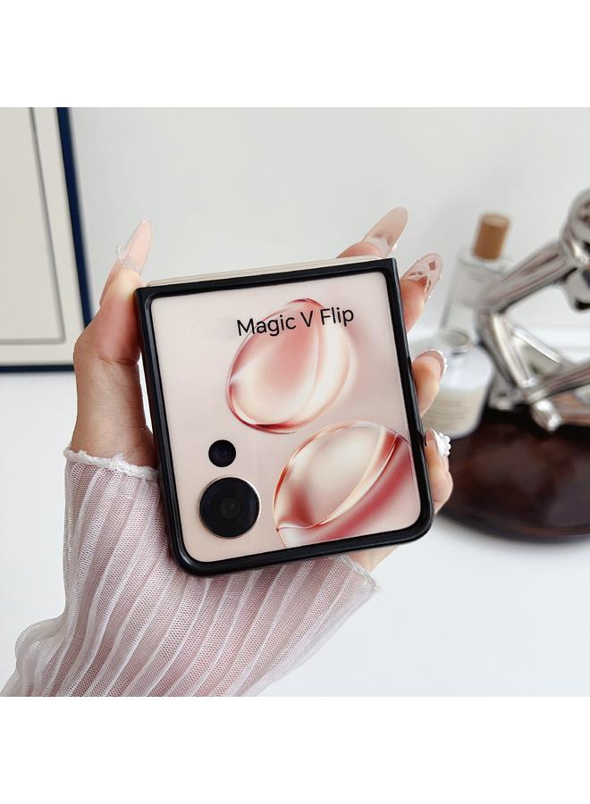 Green Tiger Case For Honor Magic V Flip Embroidery Style Full Coverage Phone Case - Image 3