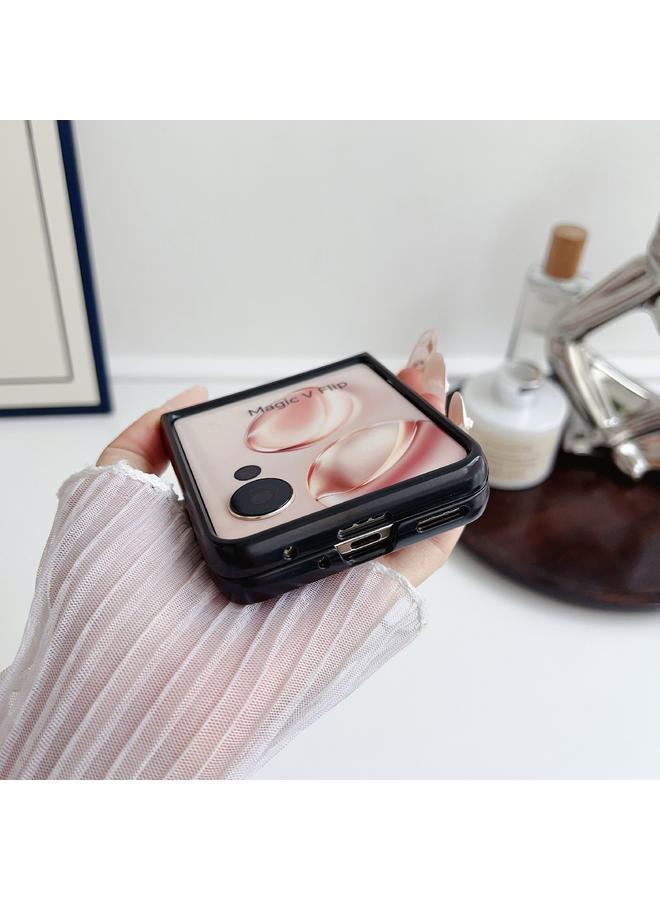 Green Tiger Case For Honor Magic V Flip Embroidery Style Full Coverage Phone Case - Image 4