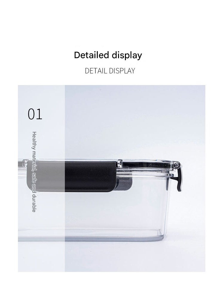 MHD Kitchen Sealed Box Transparent Lunch Box 800ml  - Image 3