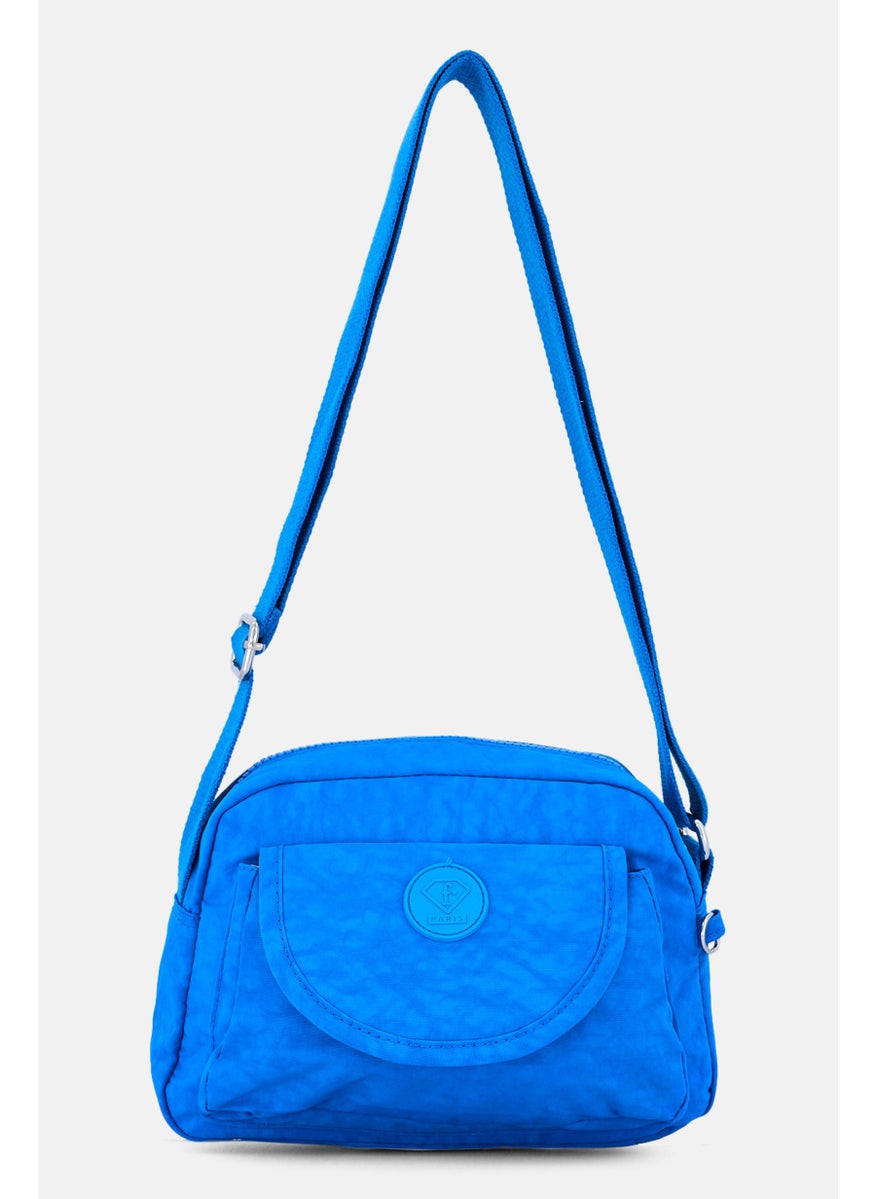 I Love Fashion Women Brand Logo Shoulder Bag 25 L x 16 H x 6 W cm, Blue  - Image 1