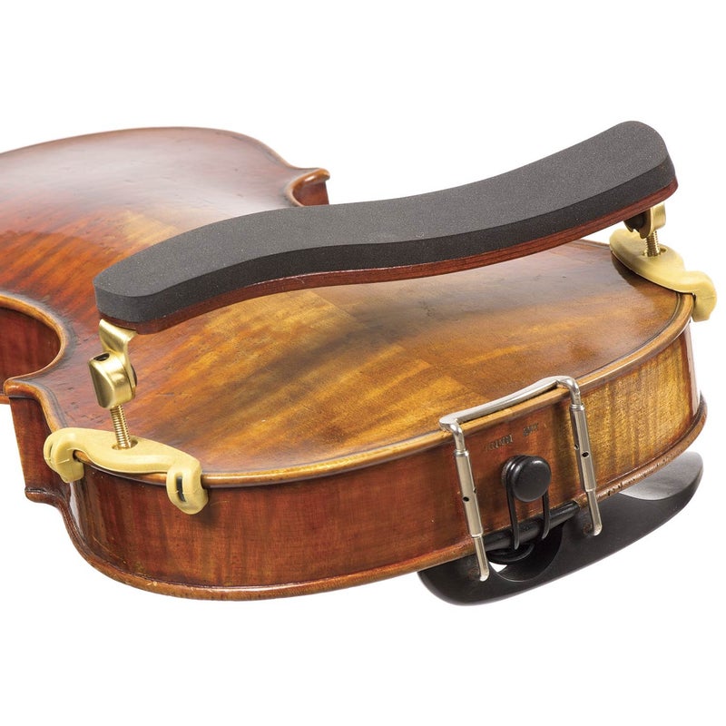 Kun Bravo 4/4 Violin Shoulder Rest - Hardwood with Brass Fittings - Image 1