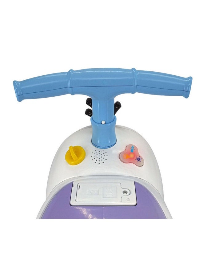 Kiddieland Disney Frozen Light "N" Sound Zoom Olaf Ride-on Toy (49.86 x 26.67 x 49.53 cm, White/Purple) - Image 2