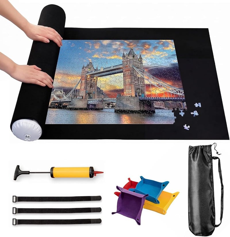 Proxima Direct 1500 Pieces Jigsaw Puzzle Roll Up Mat - Image 1