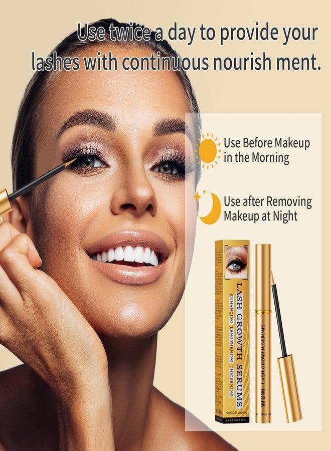 W3W Updated W3W Lash Serum for Eyelash Enhance, Eyelash Growth Serum, Gentle Formula for Longer, Fuller, and Thicker Lashes, 4ml - Image 3