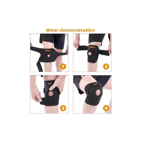 DOLTAS Open Patella Premium Knee Brace with Gel for Knee Pain Men & Women | Enhanced Support for Ligament Tear, Arthritis, Adjustable Bi-Directional Straps, Joint Pain Relief |Universal (Pack of 1) - Image 5