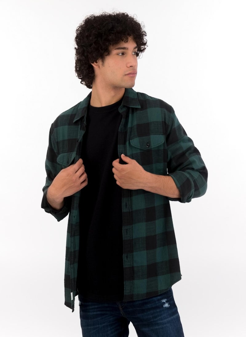 American Eagle Checked Regular Fit Shirt - Image 1