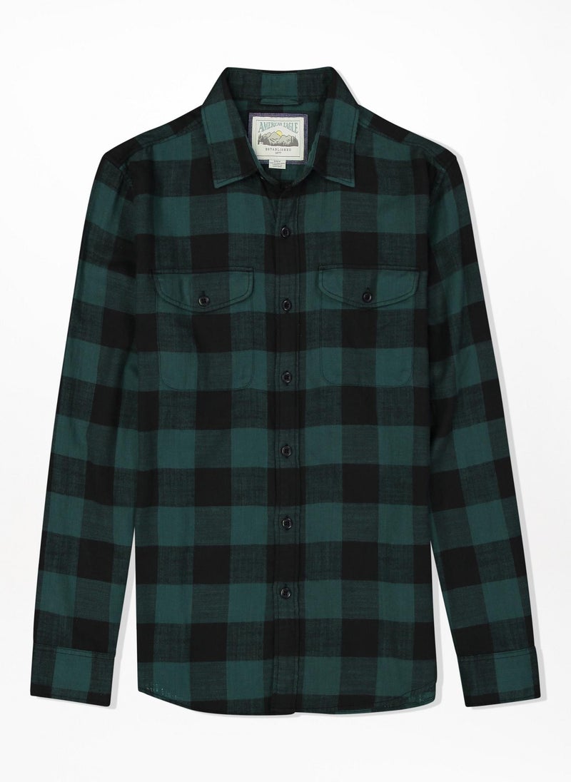 American Eagle Checked Regular Fit Shirt - Image 3