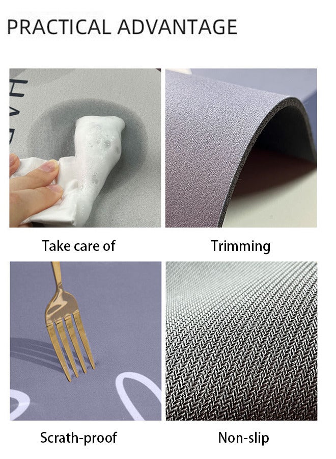 سجادة حمام من طين الدياتوم الماص المضاد للانزلاق من الألياف الدقيقة,M - Image 4