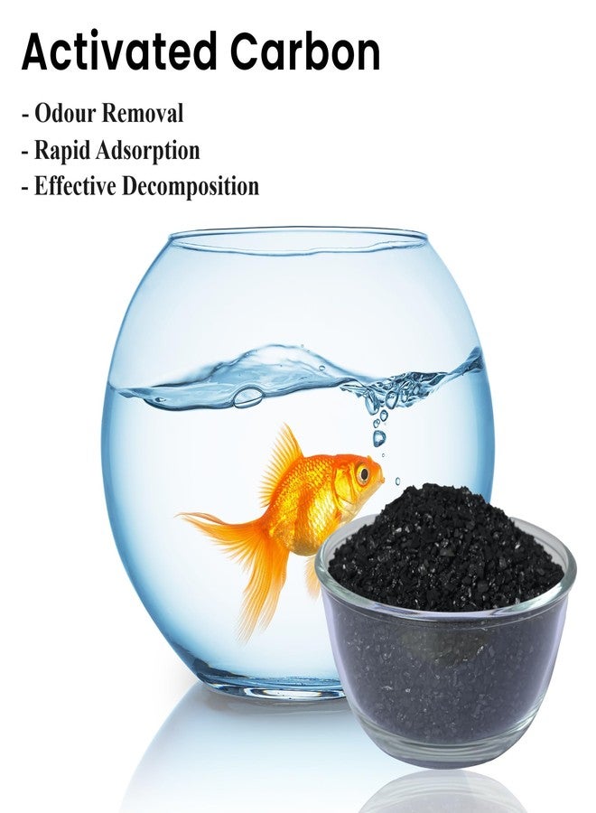 Tidy Fox Activated Carbon for Aquarium - Premium Coconut Shell Granules (250 gm), Free Net Bag - Image 5