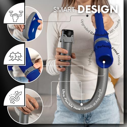 Selgo Upgraded Replacement Hose Handle - Premium Quality Shark OEM Vacuum Cleaner Hose Handle - Shark Navigator Rotator Lift-Away Upright for NV360 Series (Blue) - Image 4