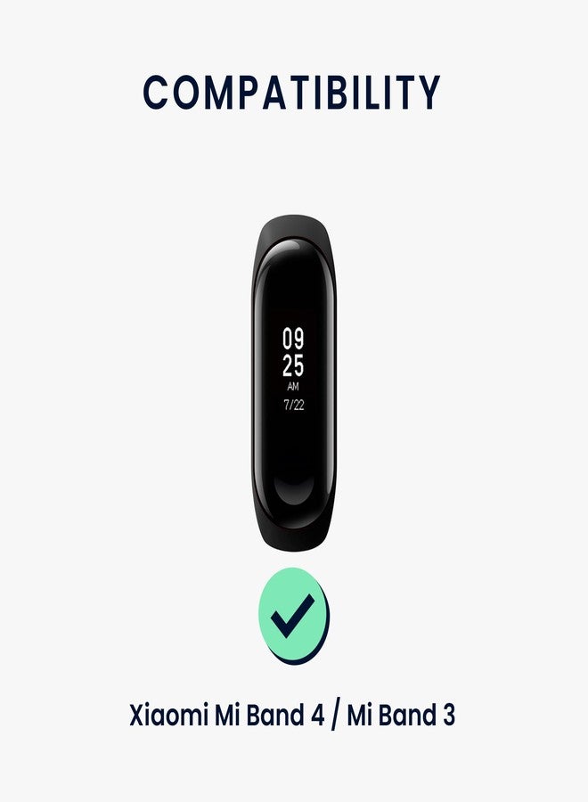 kwmobile Silicone TPU Band Compatible with Xiaomi Mi Band 4 / Mi Band 3 Wristband - Little Bear Brown/White - Image 2