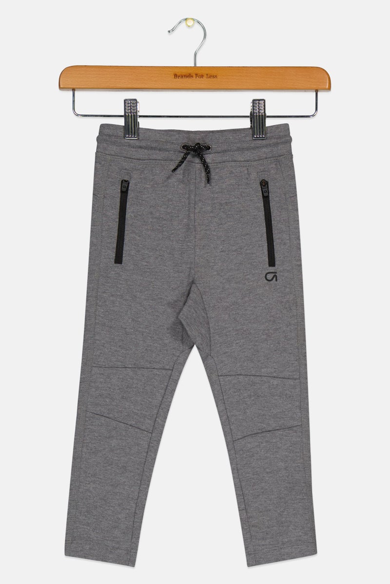 GAP Toddlers Boy Heather Pull On Pants, Grey  - Image 1