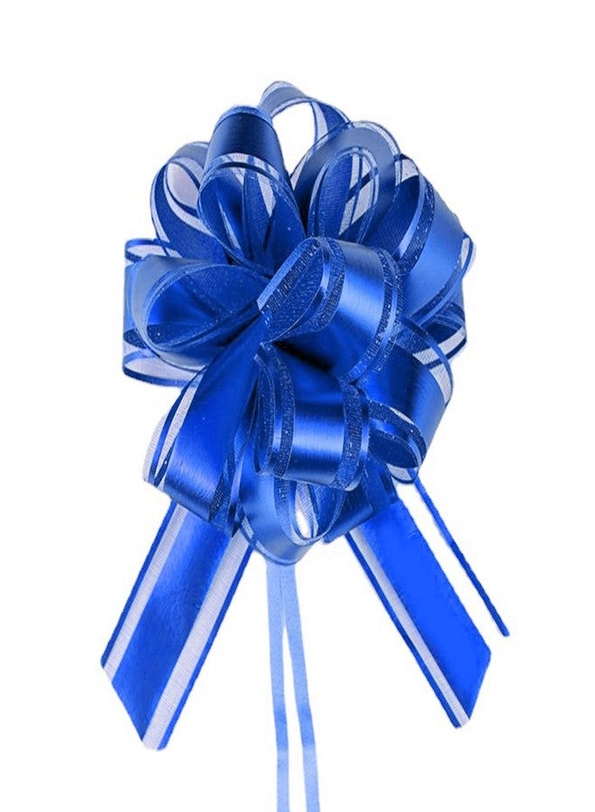 YESON Blue Pull Bows,Gifts Wrapping Bows,Blue Bow for Gifts Wrapping,Bouquet Packaging(4.3 in,10 pcs - Image 1