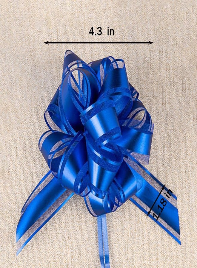 YESON Blue Pull Bows,Gifts Wrapping Bows,Blue Bow for Gifts Wrapping,Bouquet Packaging(4.3 in,10 pcs - Image 3