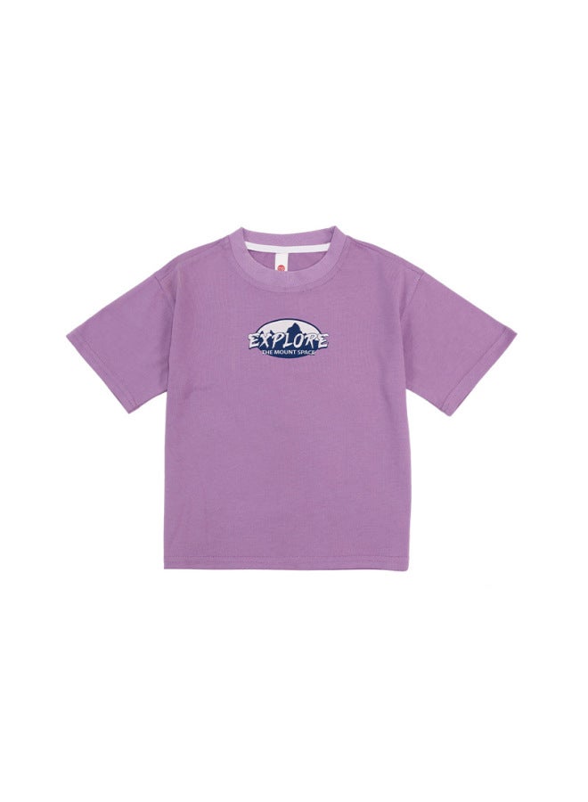 Anguyuanbao Summer New Children's Short-sleeve T-shirt, Mountain-style Children's Clothing, Baby Outdoor Cotton-feel Short-sleeve Top