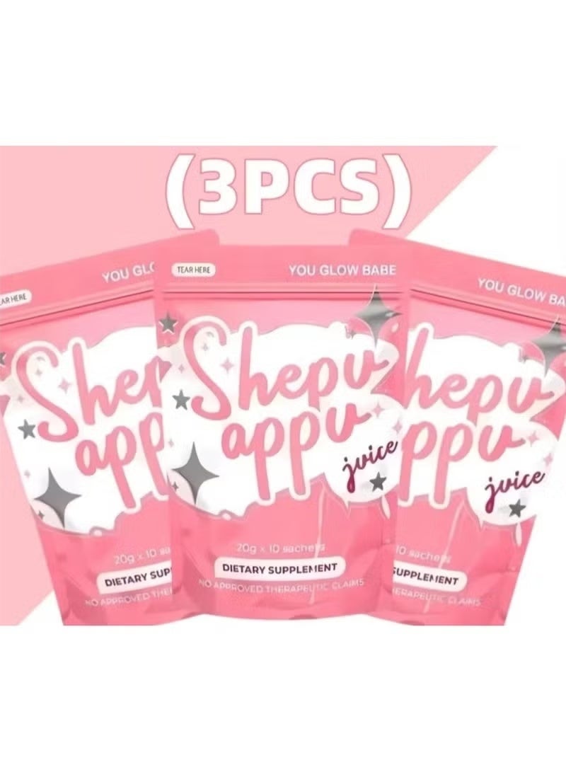 You Glow Babe Shepu Appu Juice Powder – 3 Packs (15g x 10 Sachets Each) | Refreshing Herbal Drink Mix - Image 5