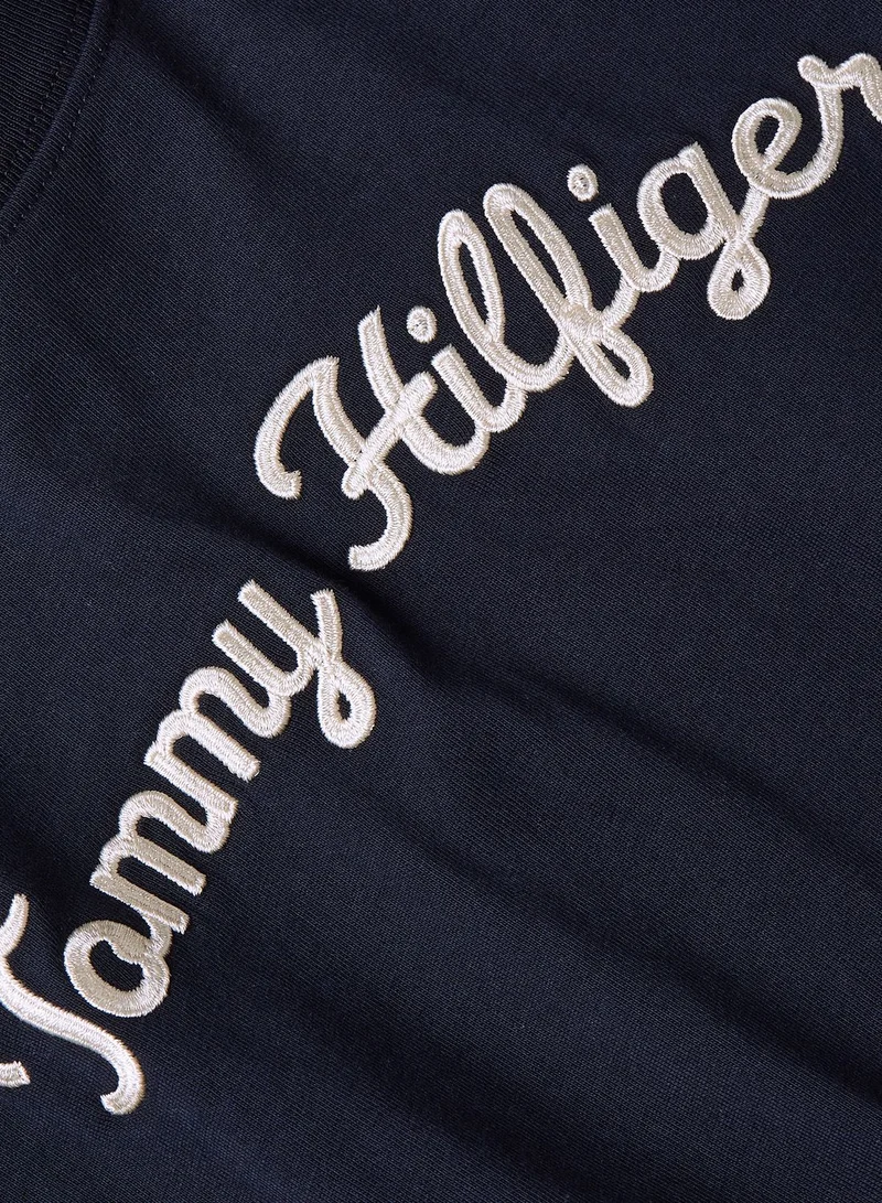 TOMMY HILFIGER Crew Neck Logo Detail T-Shirt