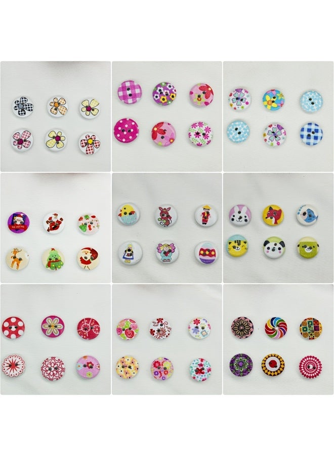 Baby Clothing Accessories Button Cartoon Mixed Color Small Buttons  - Image 2