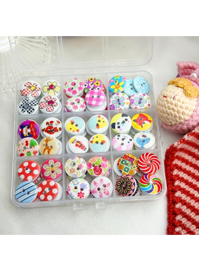 Baby Clothing Accessories Button Cartoon Mixed Color Small Buttons  - Image 5