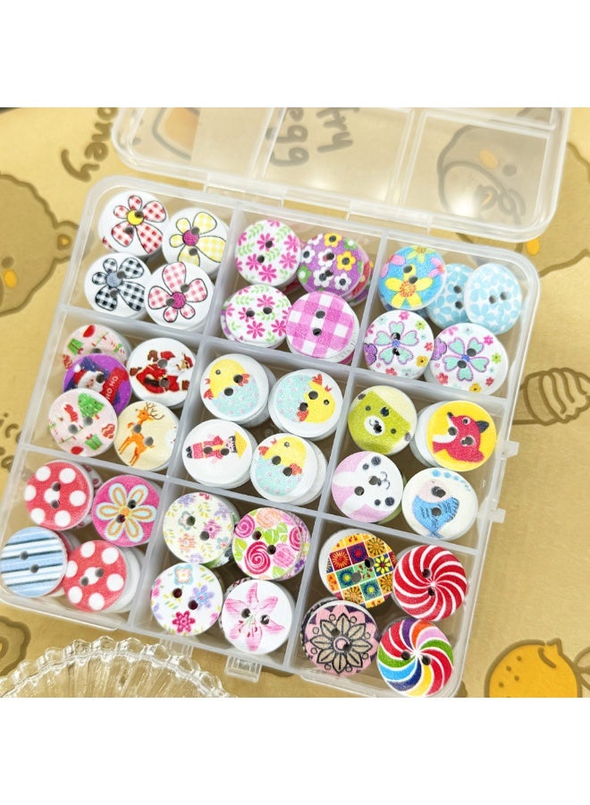 Baby Clothing Accessories Button Cartoon Mixed Color Small Buttons  - Image 3