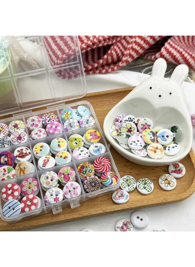 Baby Clothing Accessories Button Cartoon Mixed Color Small Buttons  - Image 4