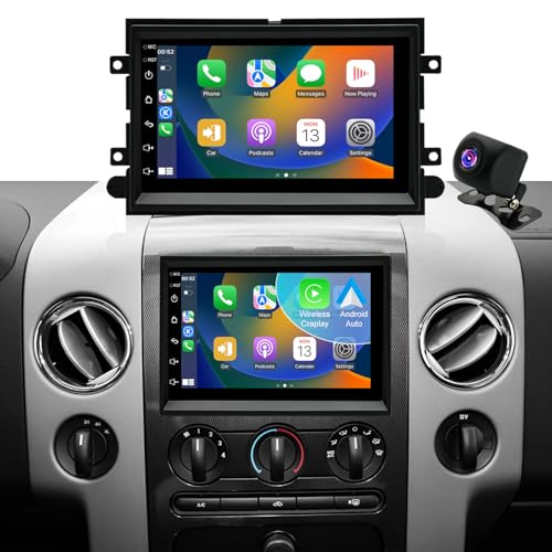 Aitrenlu Car Radio For Ford F150 F-150 2004-2008, F250 /F350 2006-2016, E150/E250/E350 2009-2014,Shelby GT500 2007-2009, Fusion Edge Expedition Explorer Taurus Touch Screen Stereo, Wireless Carplay Back Camera - Image 1