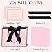 JMANNI Medium Gift Bags with Tissue Paper 2Pcs Gift Bags Medium Size with Handle and Bow Ribbon for Valentines Day BirthdayWeddings Mothers Day Special Occasion 11x787x4BlackPink - Image 4