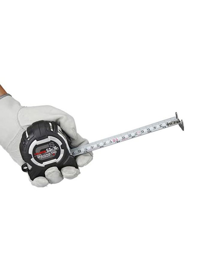TAJIMA GS-Lock Tape Measure - 16ft/5m x 1in Tape Measure with Compatible Clip & Dual Magnetic Power - GS-SC16/5MBW - Image 4
