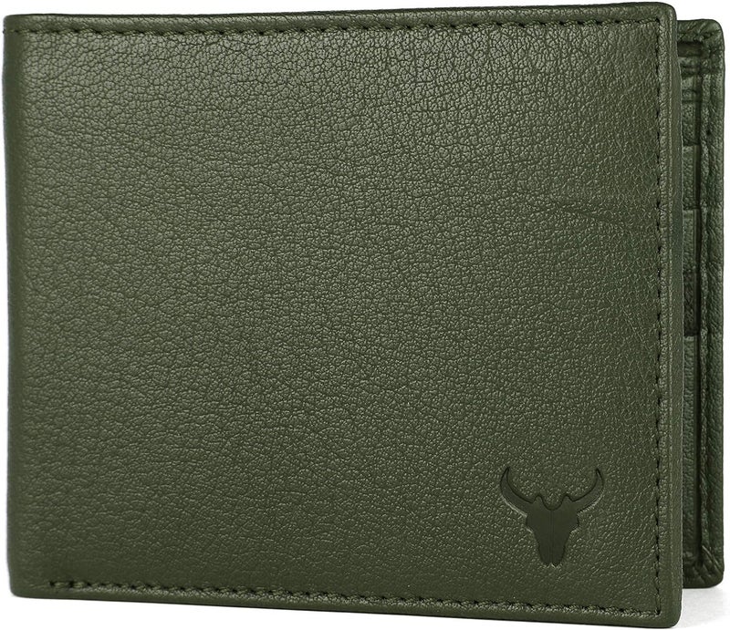 Napa Hide Wildhorn India Green Npa Leather Men's Wallet (NPH) - Image 2
