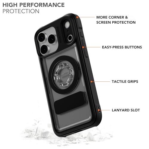 ROKFORM Crystal Case Compatible with iPhone 17 Pro Max Magnetic Cover Clear - Image 3