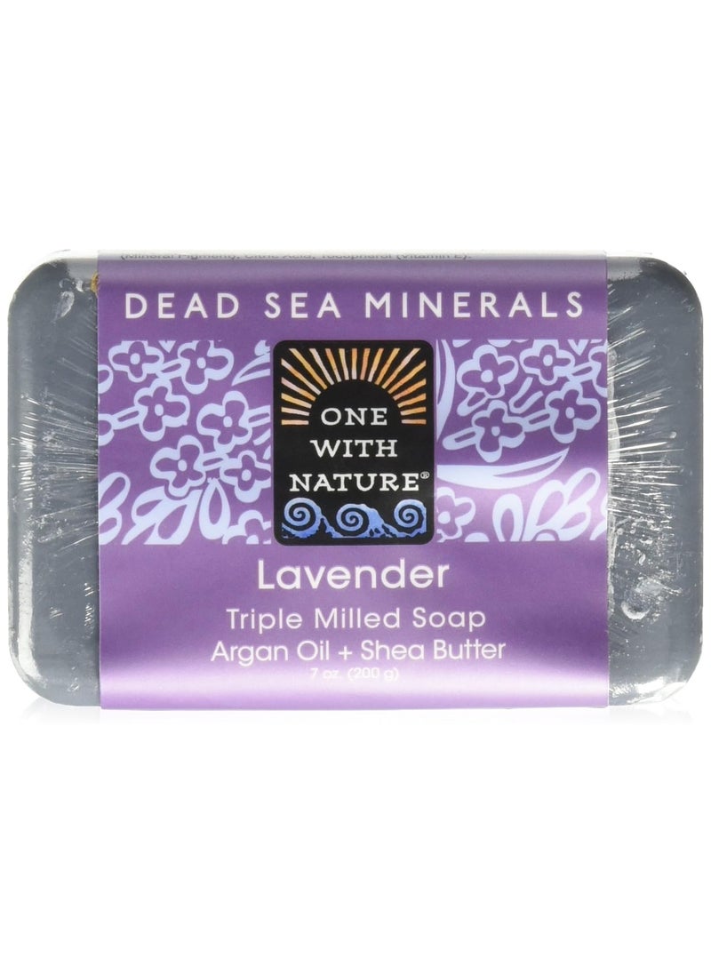 ONE WITH NATURE - One With Nature Dead Sea Mineral Soap Lavender, 7 Ounce - Image 1